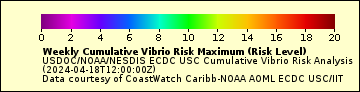 The weekly_cumulative_vibrio_risk_maximum legend.